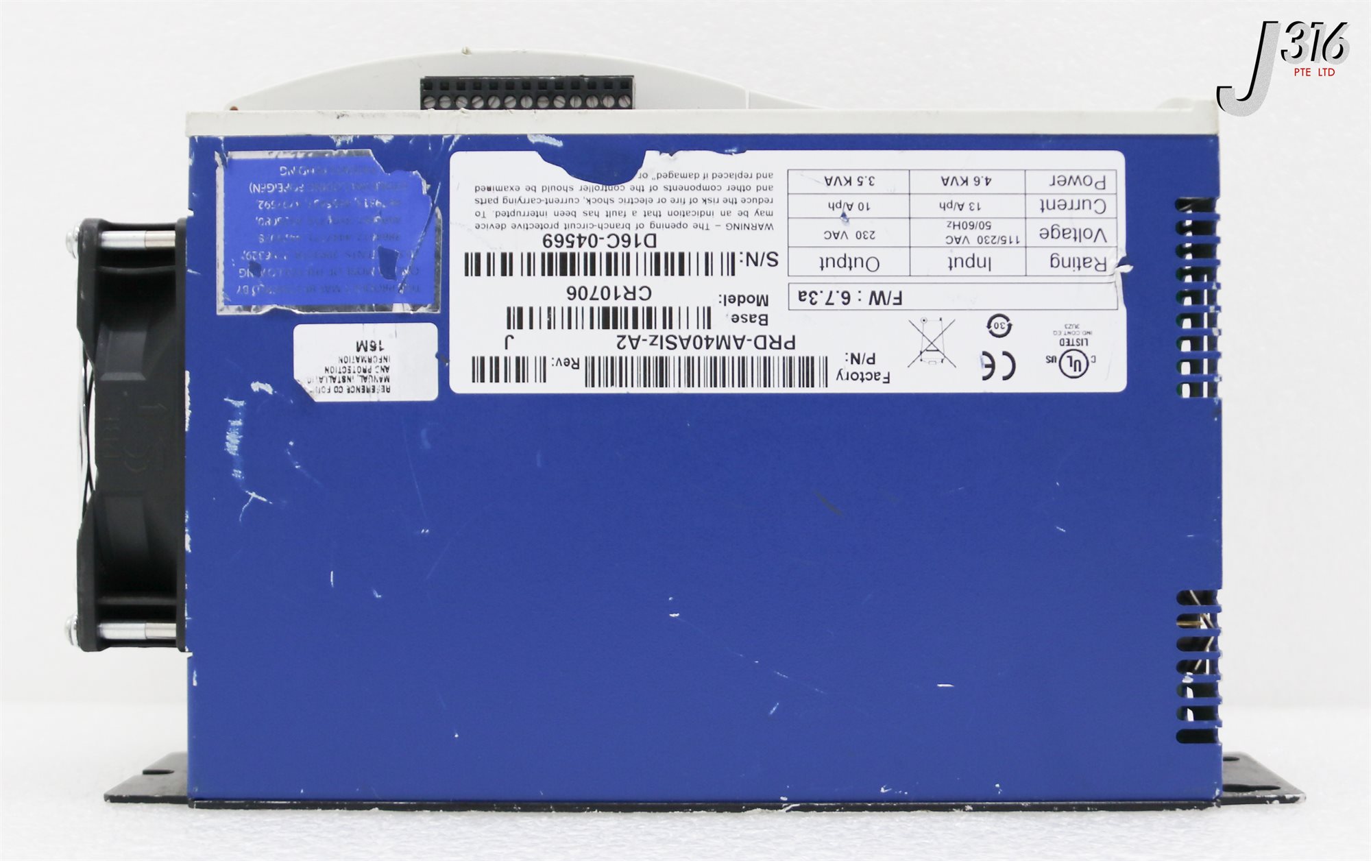37172 KOLLMORGEN SERVO DRIVE, SERVOSTAR CD, P/N: PRD-AM40ASIZ-A2